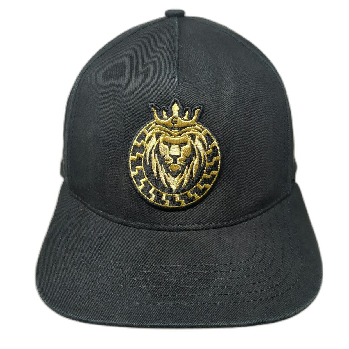Florence Cap's 5 Panel Black One Size Snapback Lion Un Hijo de Dios Spanish Hat