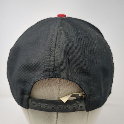 Nomad Dodge Trucker Hat Black Red Vintage Snapback Flat Brim Made in USA