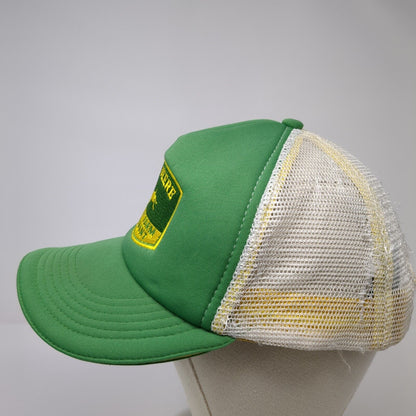 John Deere Quality Farm Equipment Snapback Trucker Hat Green One Size