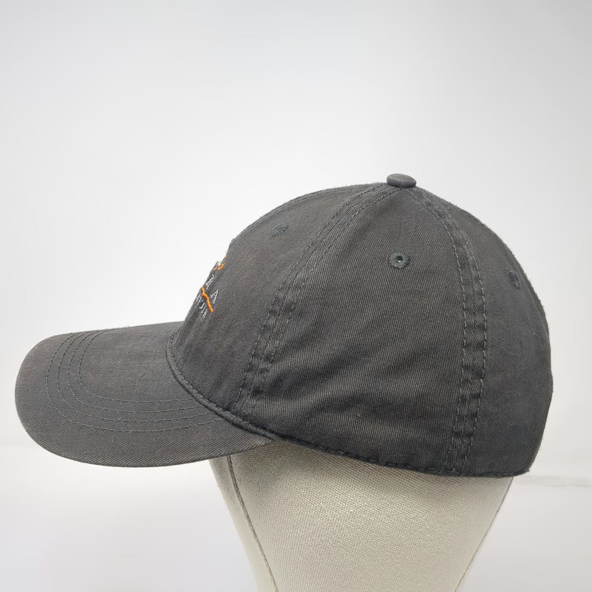 Prairie Mountain Baseball Cap Gray One Size Alaska The Last Frontier Hat Cotton