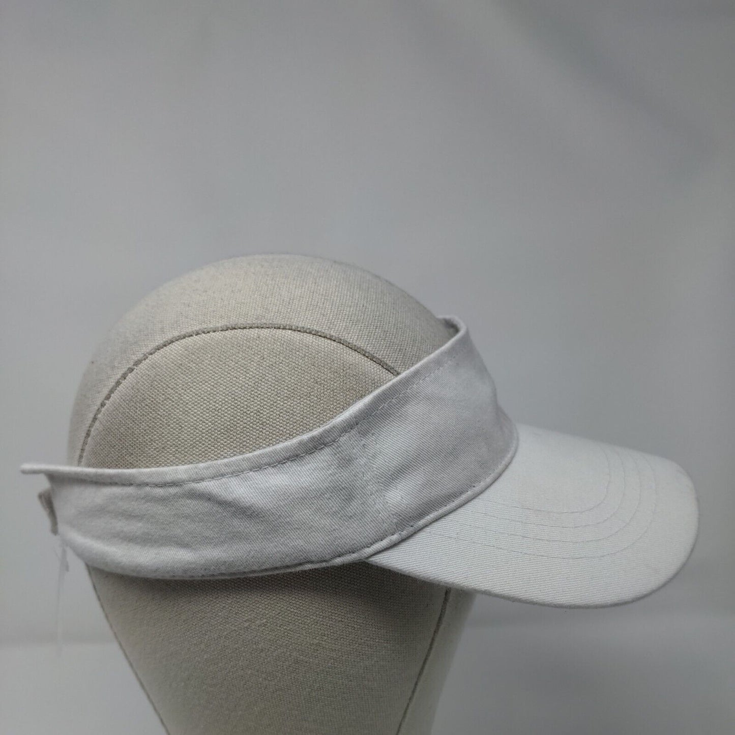 Unbranded Strapback Sun Visor Hat White OSFM Adjustable Solid Blank