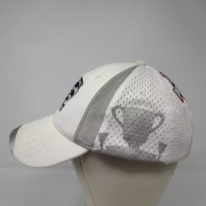 Geelong Cats AFL 2009 Premiers White Gray Strapback Hat OS Cap Embroidered