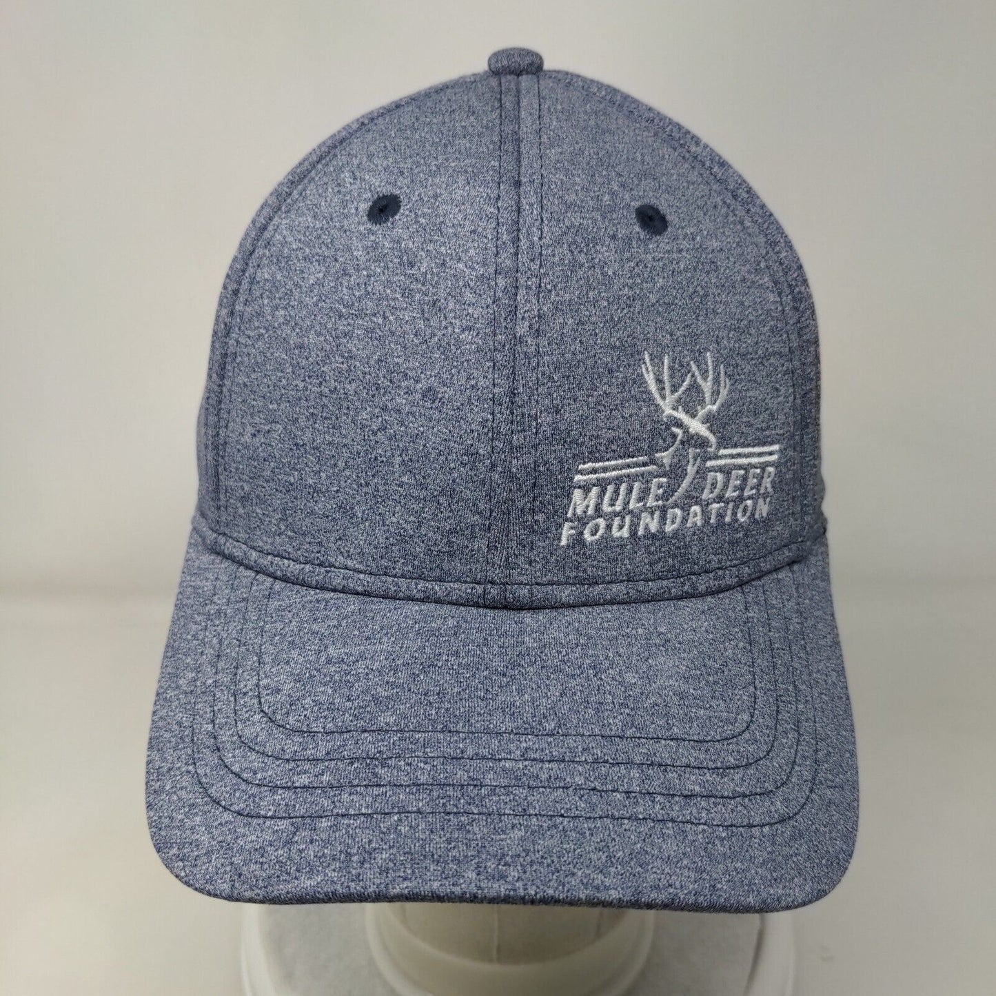 Mule Deer Foundation Snapback Hat Blue One Size Adjustable Embroidered 6 Panel