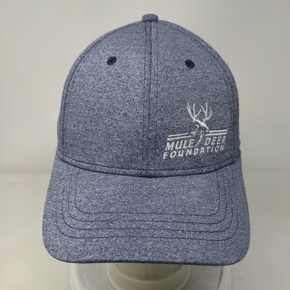 Mule Deer Foundation Snapback Hat Blue One Size Adjustable Embroidered 6 Panel