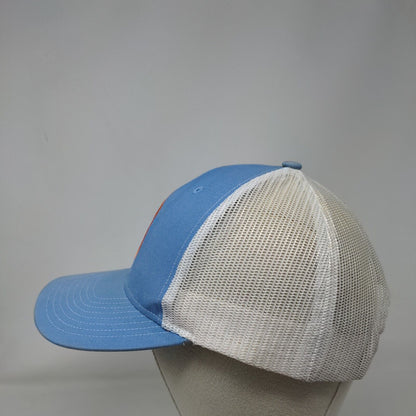 GMF Snapback Mesh Back Trucker Hat Blue One Size Colorblock Richardson