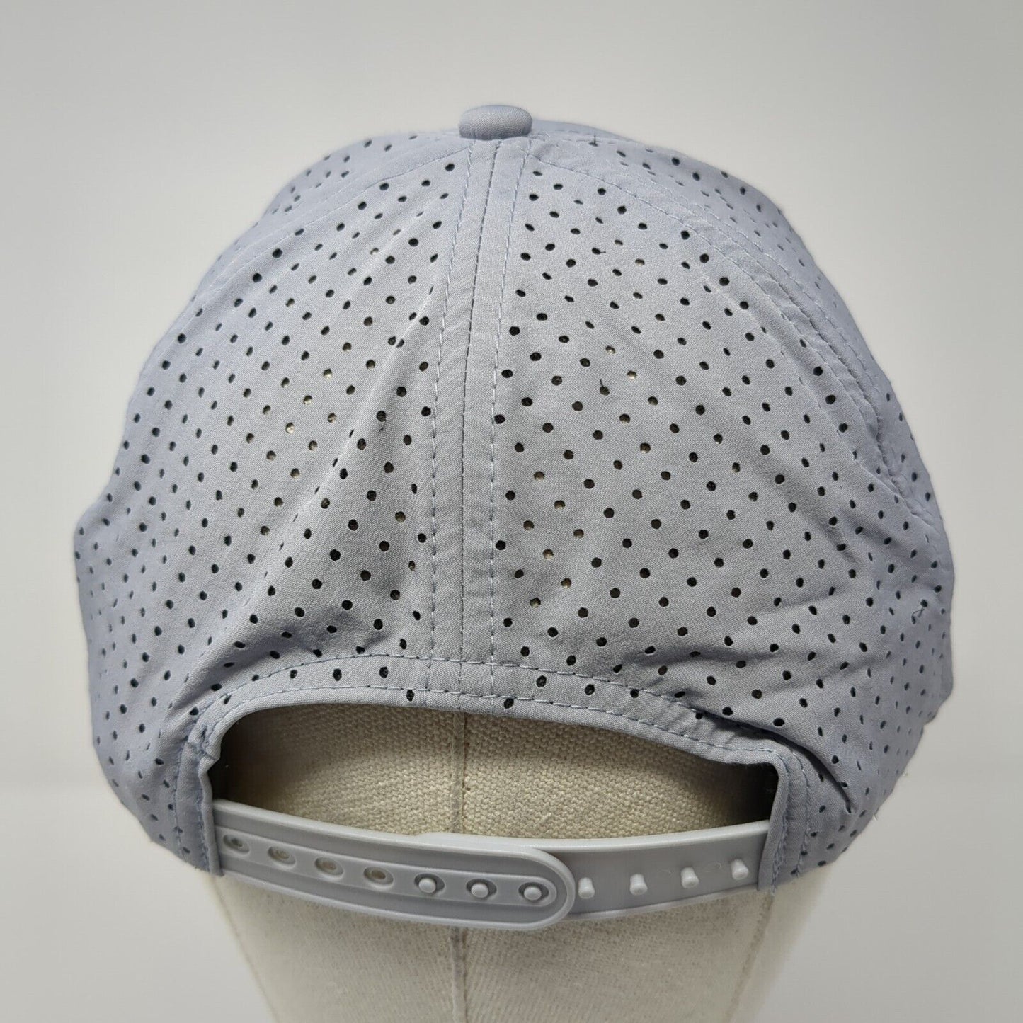 John Boy Snapback Hat Gray One Size Adjustable Laser Cut Solid Blank