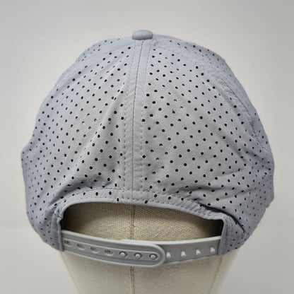 John Boy Snapback Hat Gray One Size Adjustable Laser Cut Solid Blank