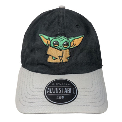 Grogu Baby Yoda Slideback Hat Black OSFM Embroidered Colorblock Star Wars