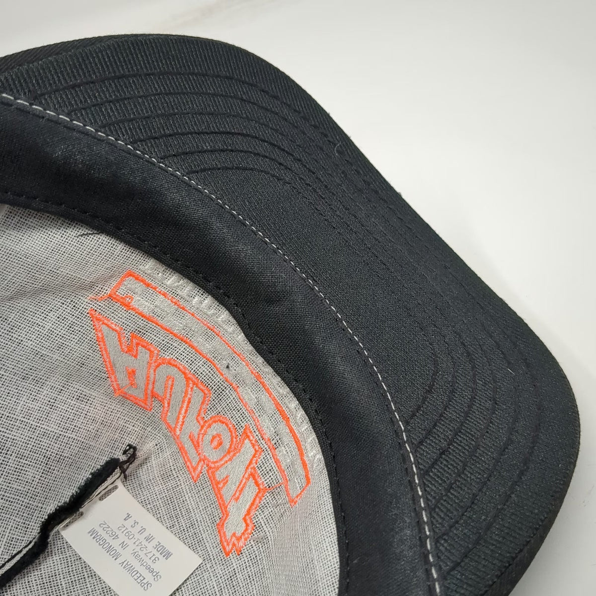 Speedway Monogram Snapback Black AJ Foyt Enterprises Davey Hamilton Hat Vintage