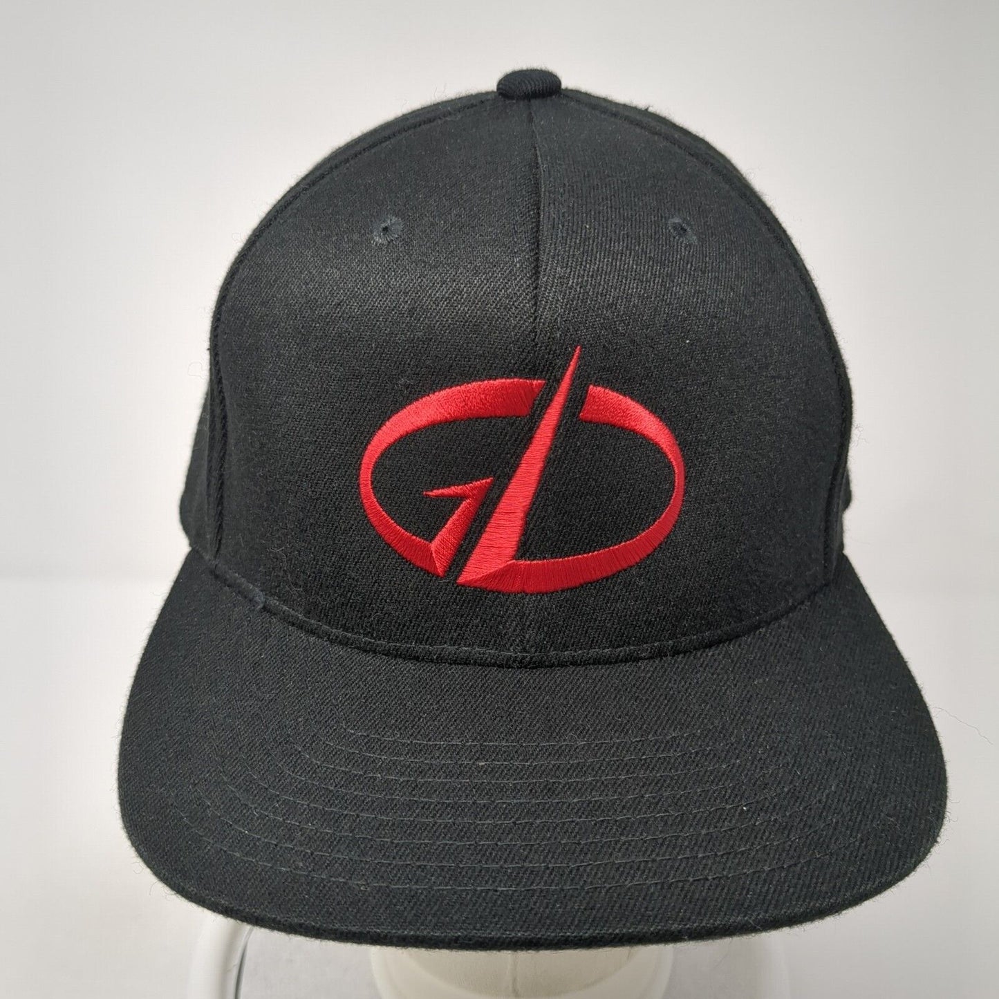 Yupoong Snapback Hat Black One Size Embroidered Logo 110 Flexfit Tech