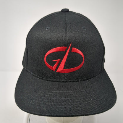 Yupoong Snapback Hat Black One Size Embroidered Logo 110 Flexfit Tech