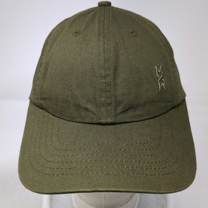 Mutual Weave Baseball Cap Green One Size Slideback Cotton Hat Embroidered Logo