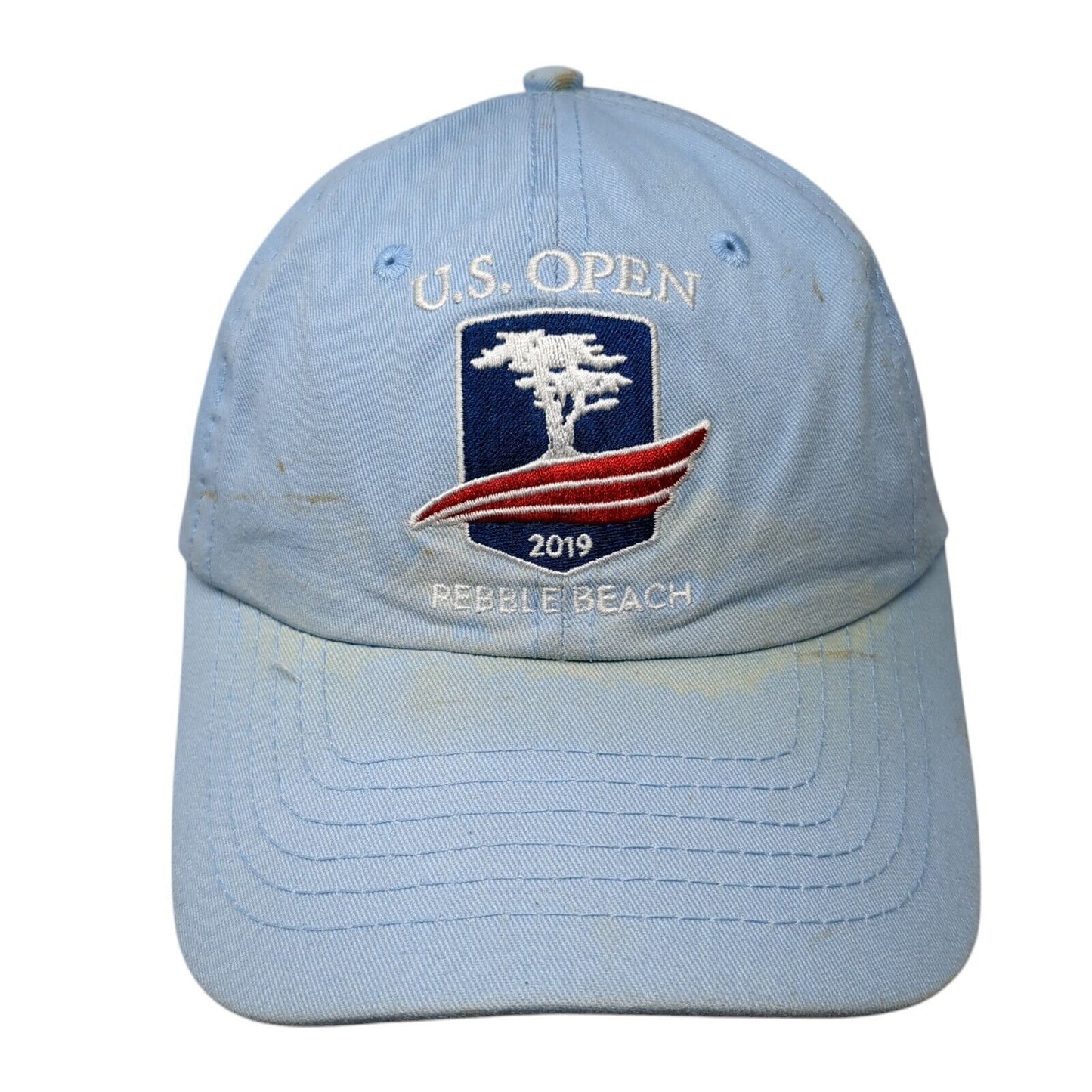 U.S. Open Pebble Beach USGA Member Slideback Hat Blue OS Adjustable Embroidered