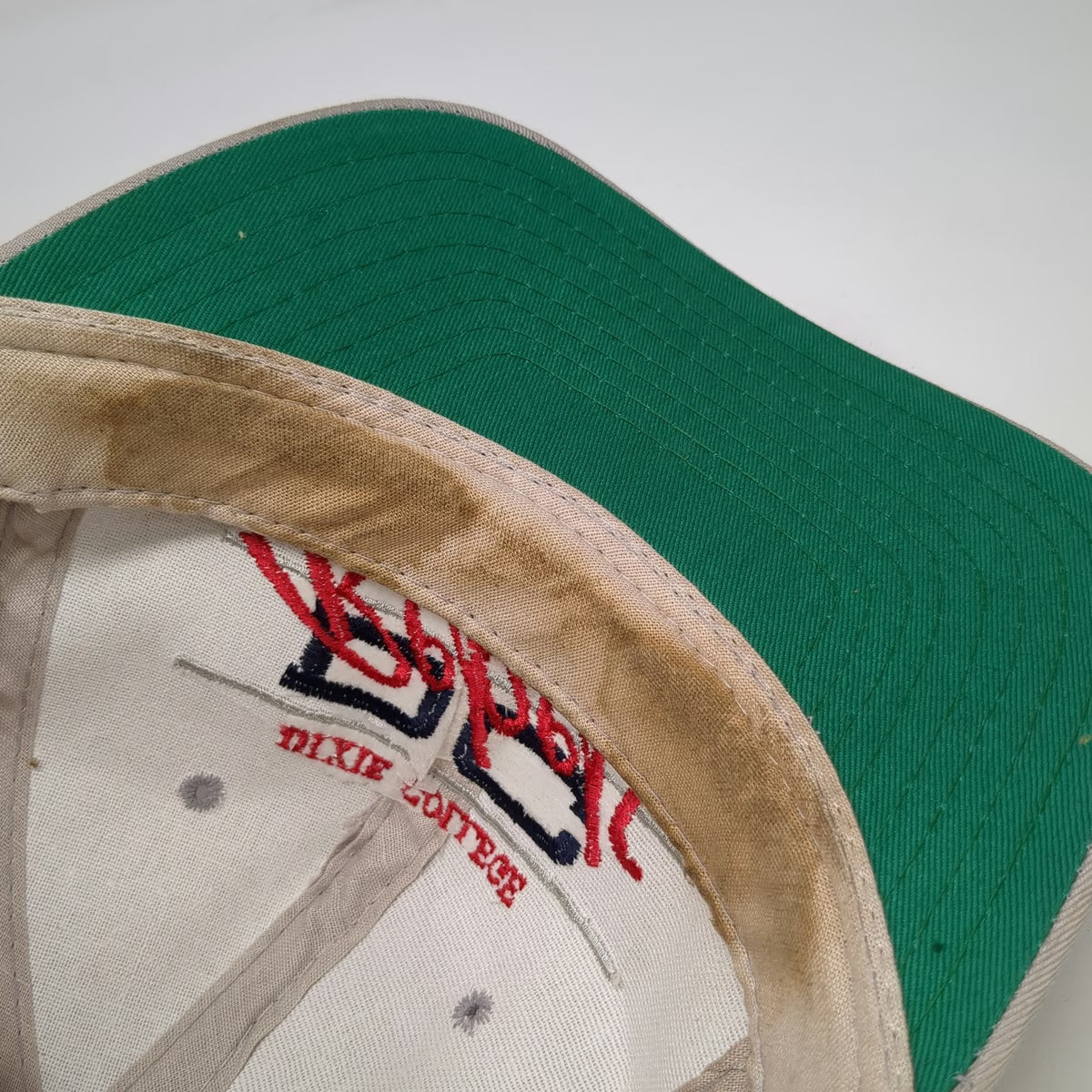 Dixie College Rebels NCAA Tournament Snapback Gray Hat Green Underbrim Vintage
