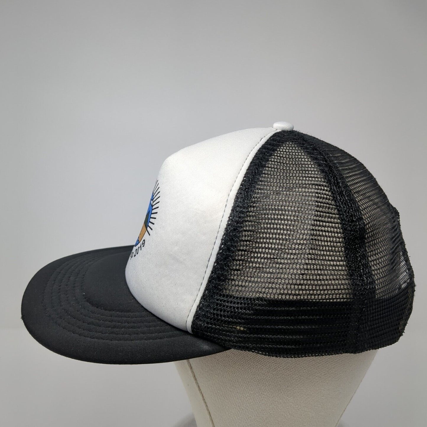 Mountain Top 2019 Snapback Trucker Hat Black One Size Mesh Back District