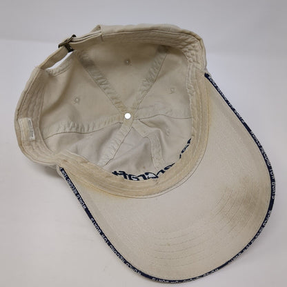 Master Craft Slideback Hat Tan One Size Adjustable Embroidered 6 Panel Cotton
