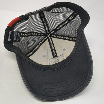 Maverik Trucker Hat White Gray One Size Truck Norris Mesh Back Snapback Graphic
