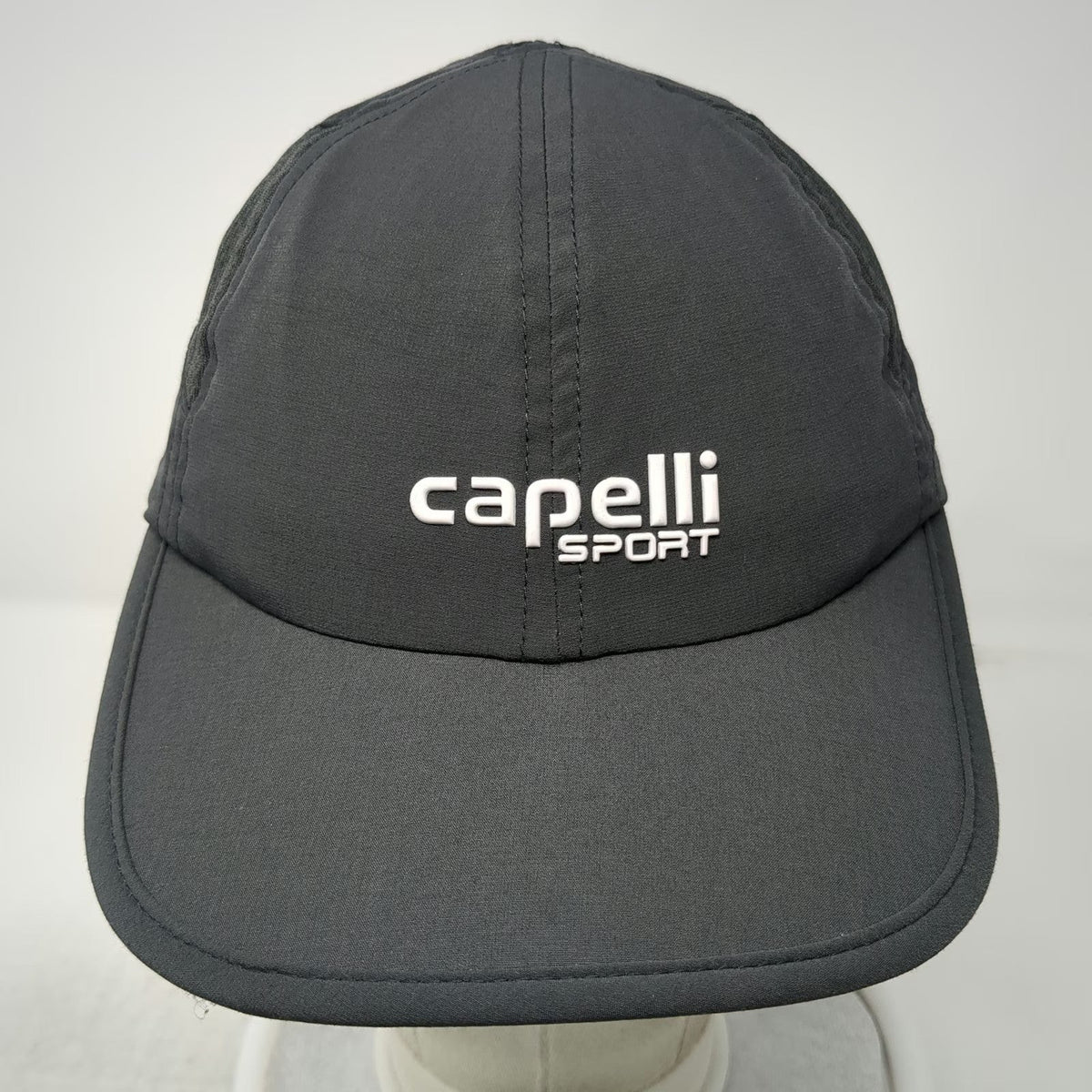 Capelli Sport Baseball Cap Gray One Size Strapback Mesh Vents Performance hat