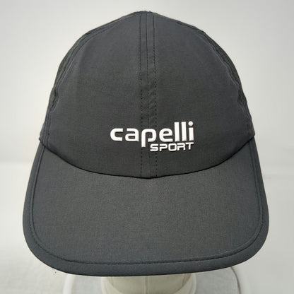 Capelli Sport Baseball Cap Gray One Size Strapback Mesh Vents Performance hat