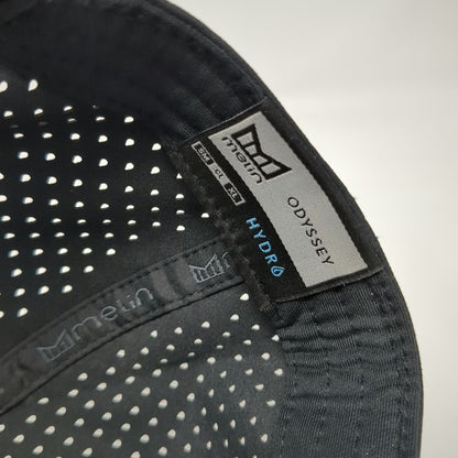 Melin 5 Panel Black Hat L Camo Mesh Snapback Perforated Odyssey Hydro Tech Cap