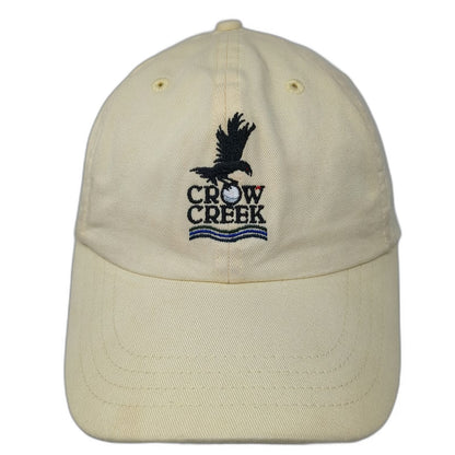 American Dry Goods Crow Creek Golf Hat Yellow One Size Baseball Cap Slideback