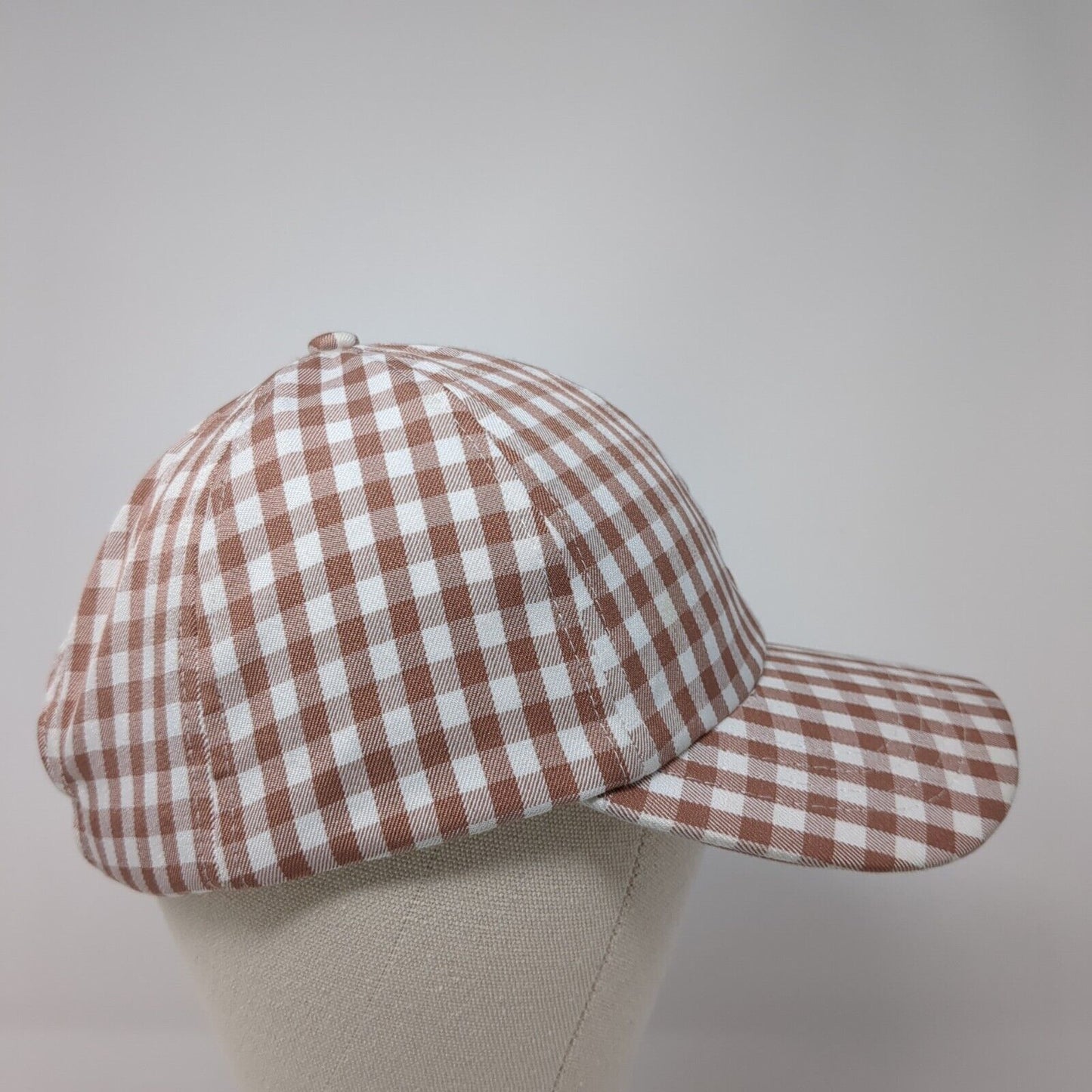 Rubi Slideback Hat Multicolor One Size Adjustable Gingham 6 Panel Blank