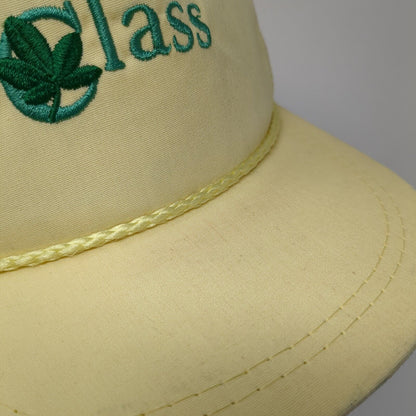 Class Slideback Rope Hat Yellow OSFA Adjustable Leather Strap K-Products