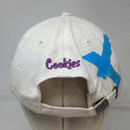 Cookies Baseball Cap White One Size Slideback Cotton Worldwide Bird Logo Hat
