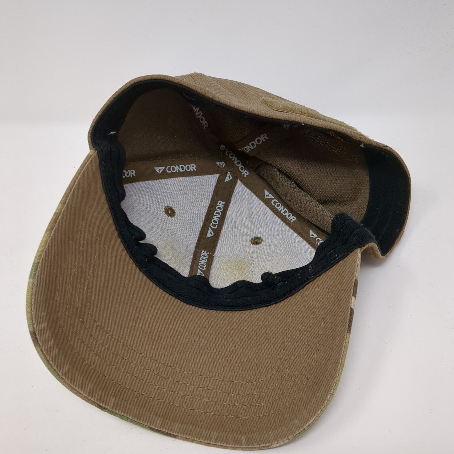 Condor Fitted Hat Camouflage L/XL Area Vented Holes 6 Panel Patch Logo
