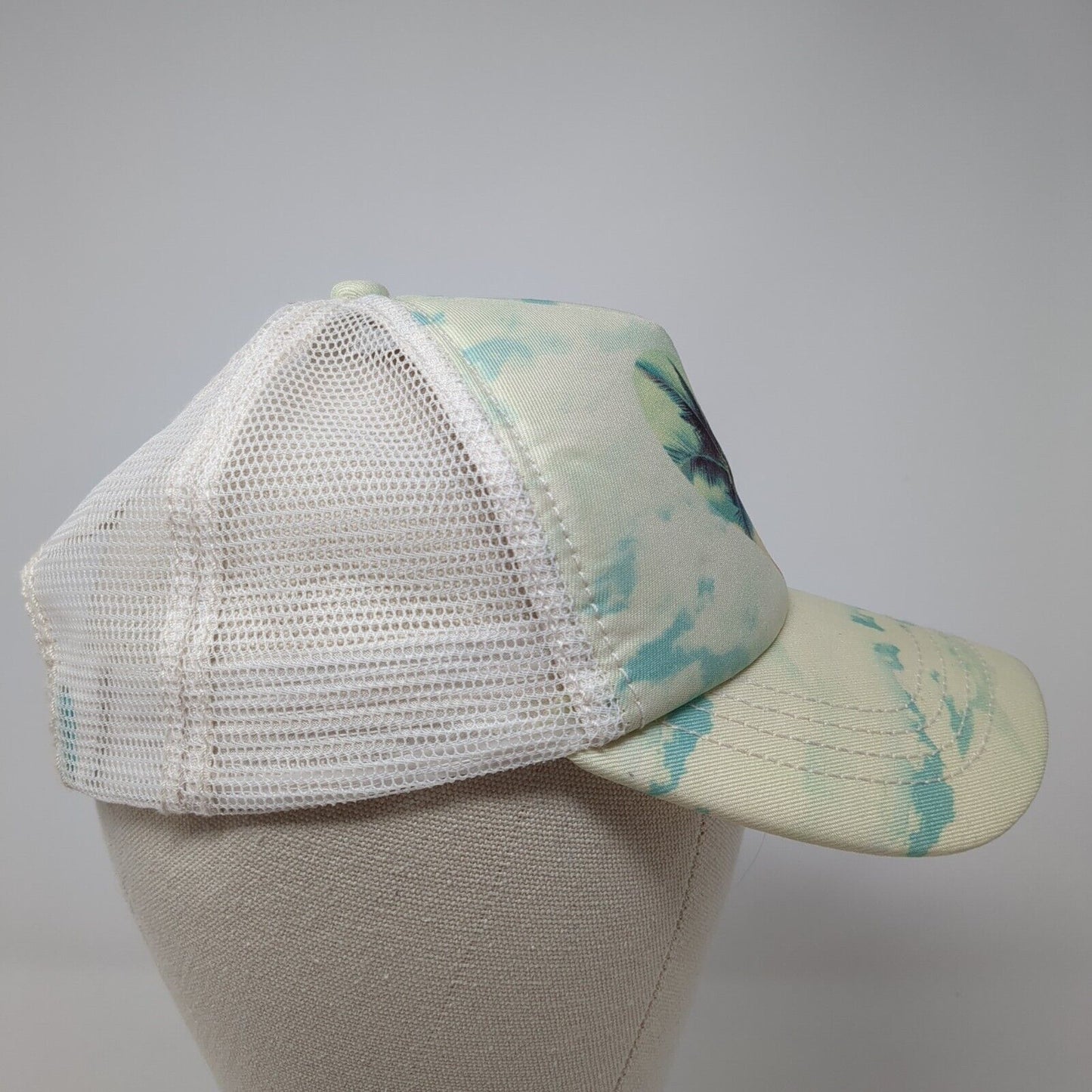 Palm Trees Heart Snapback Trucker Hat Multi OSFA Mesh Back Billabong