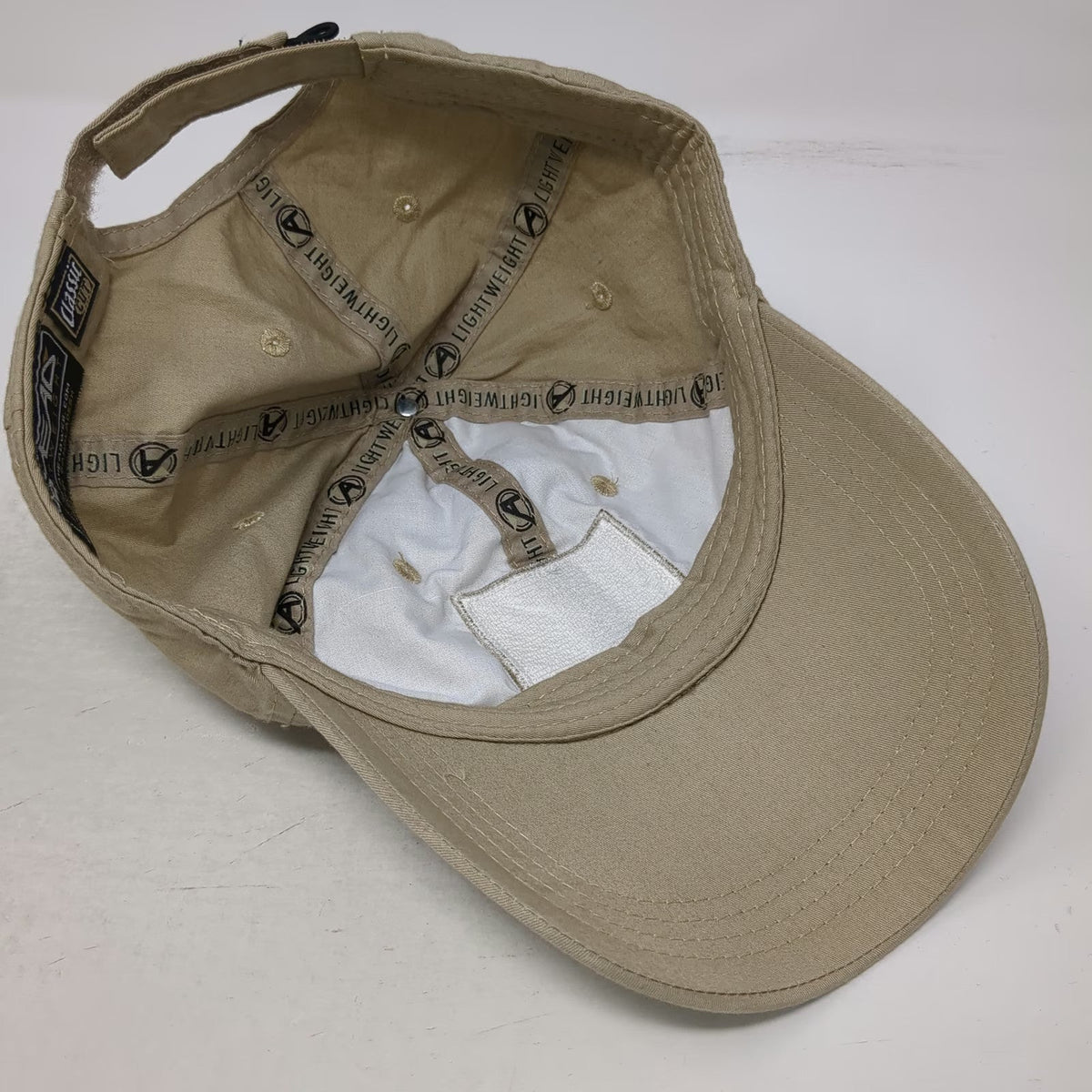 Ahead New England Country Club Baseball Cap Beige One Size American Flag Cotton