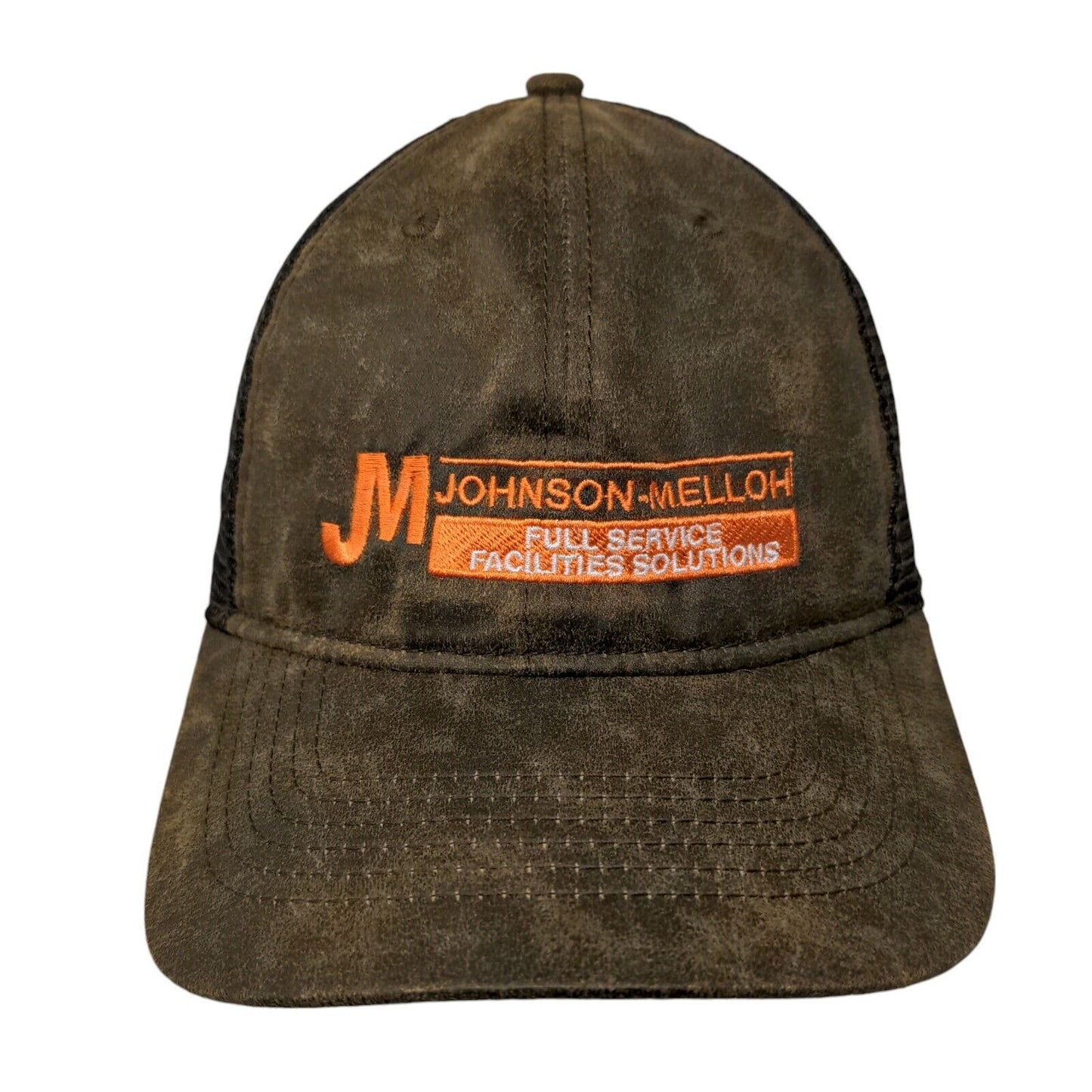 JM Johnson Mellow Full Service Facilities Solutions Trucker Hat Brown One Size