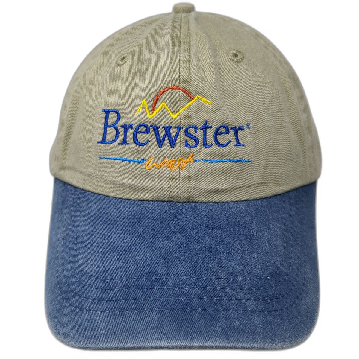 Port & Company Baseball Cap Green Blue One Size Brewster West Embroidered Hat