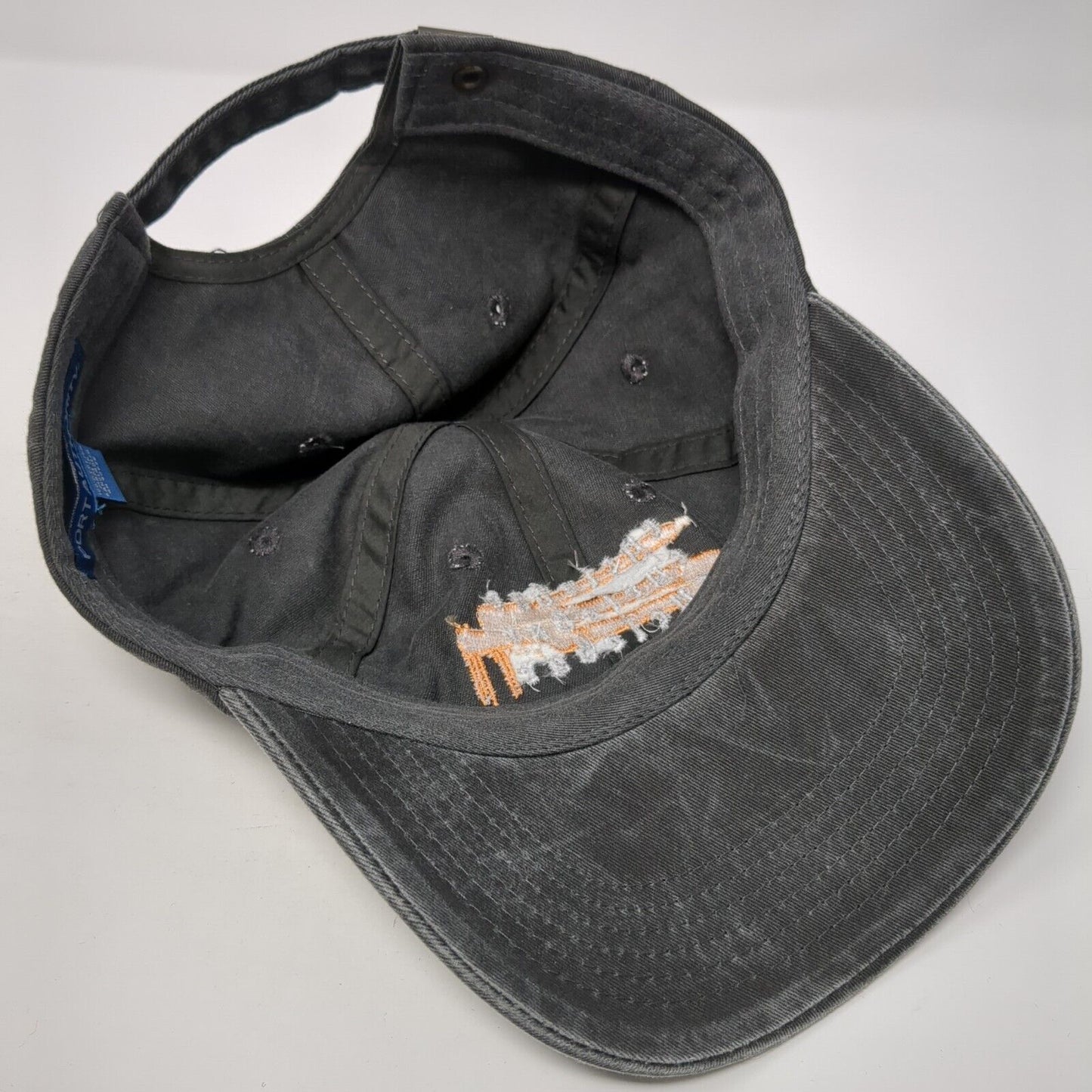 Cyclebar Slideback Hat Gray One Size Adjustable Embroidered Port Authority