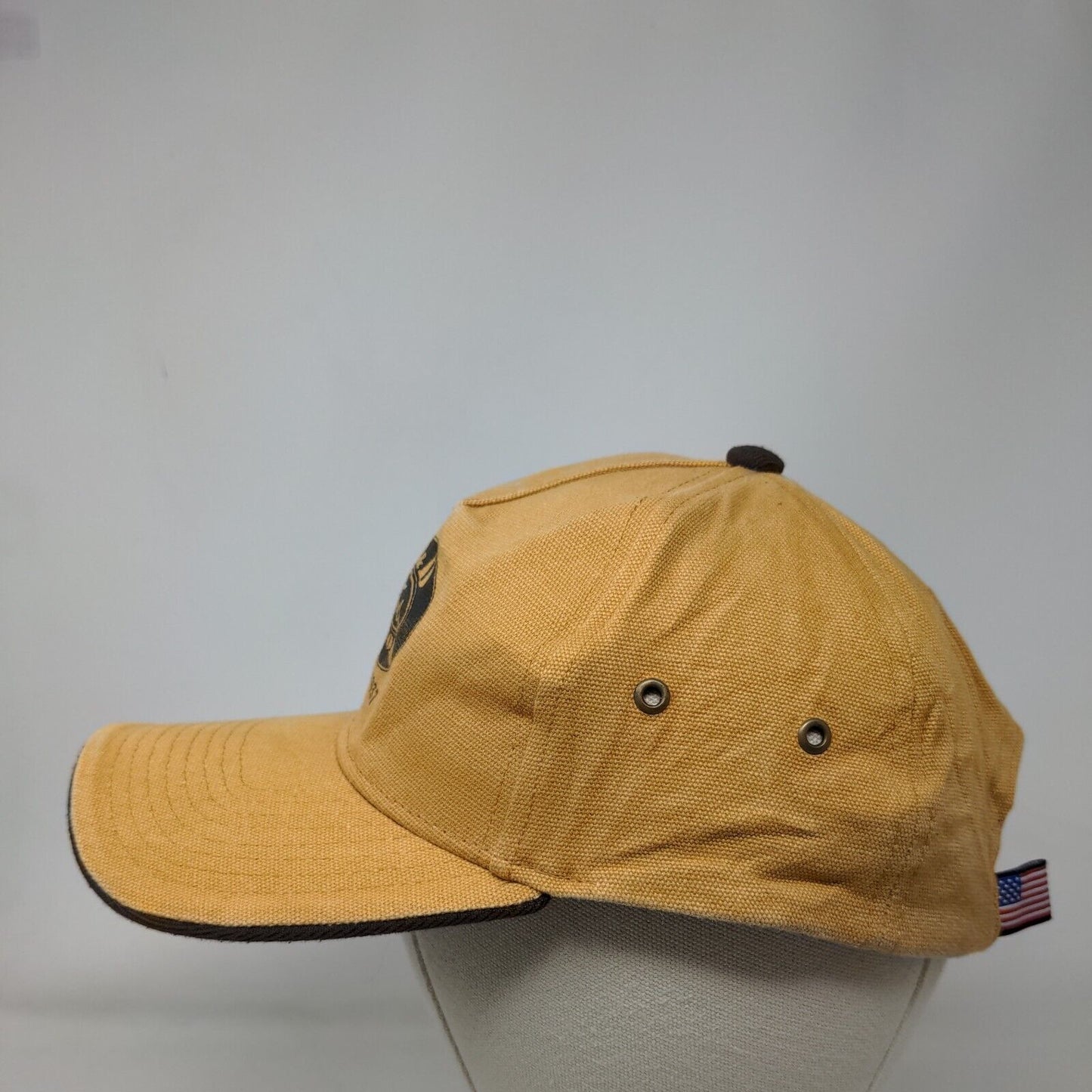 D&D Motors Ford Since 1937 Strapback Hat Tan One Size Vent Holes Cobra