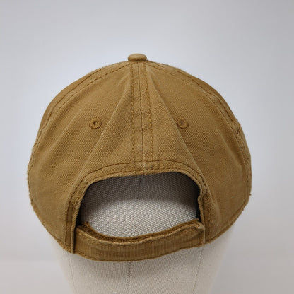 Genuine Dickies Patch Strapback Hat Tan One Size Adjustable 6 Panel
