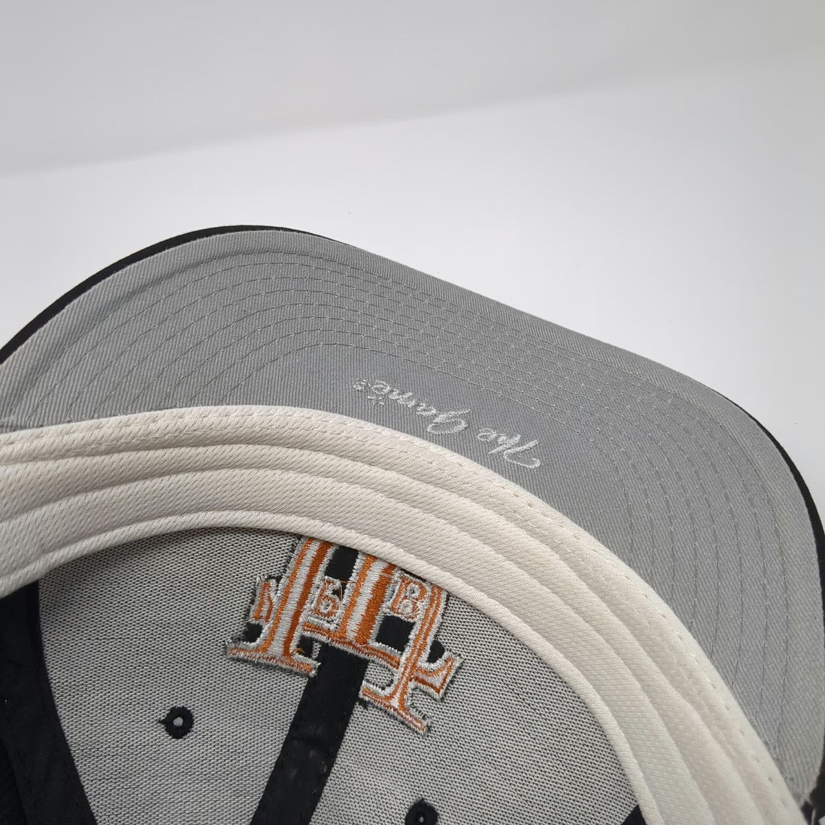 The Game Baseball Cap Black 7 Fitted UTPB University Pro Hat University of Texas