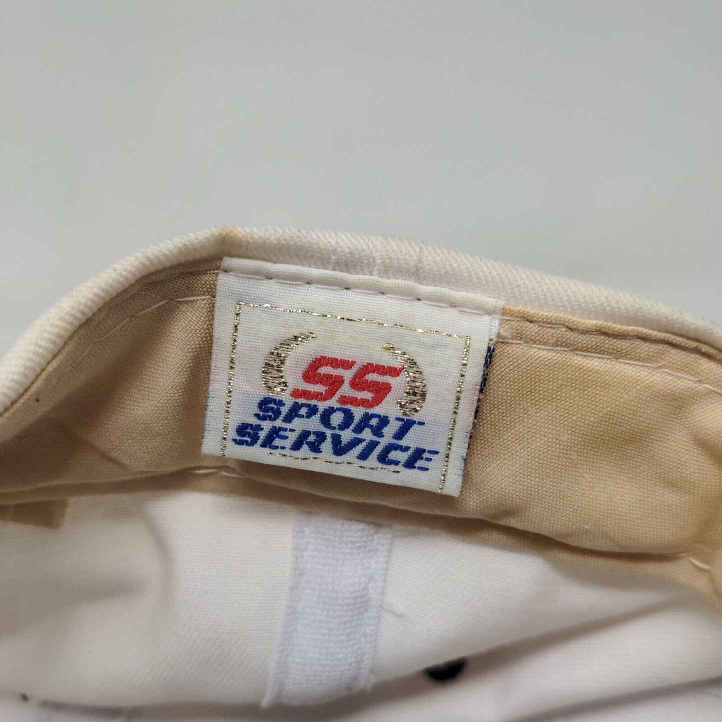 SS Sport Service Men's Snapback Hat White Black OSFA Brickyard 400 Vintage 1994