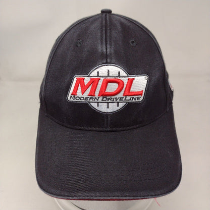 MDL Modern Driveline Strapback Hat Black OSFA Embroidered My Hat Guy