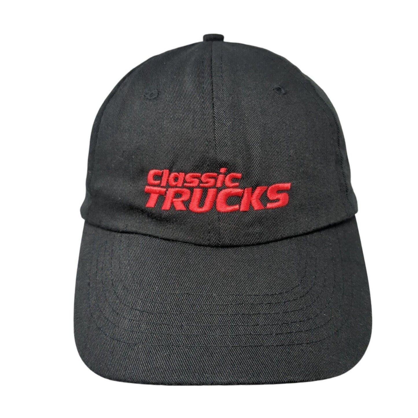 Classic Trucks Strapback Hat Black One Size Adjustable Embroidered