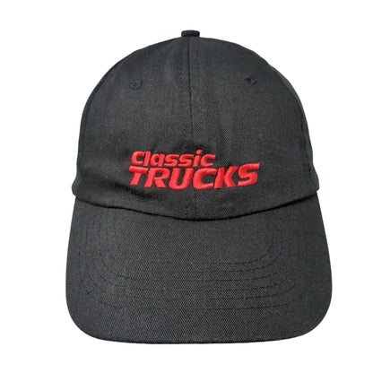 Classic Trucks Strapback Hat Black One Size Adjustable Embroidered