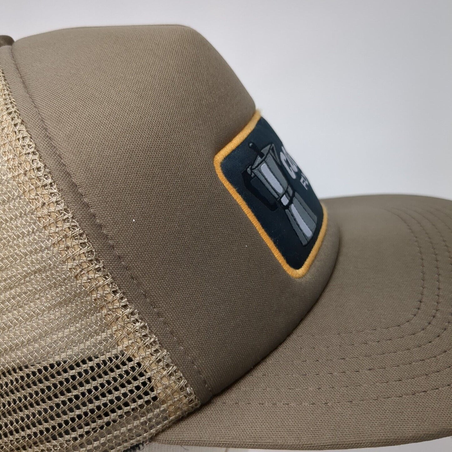 Coffee Flylow Snapback Trucker Hat Brown OSFM Adjustable Mesh Back Home Grown