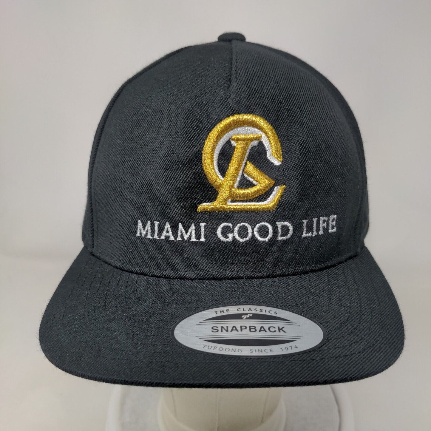 Miami Good Life Snapback Hat Black One Size Embroidered Yupoong