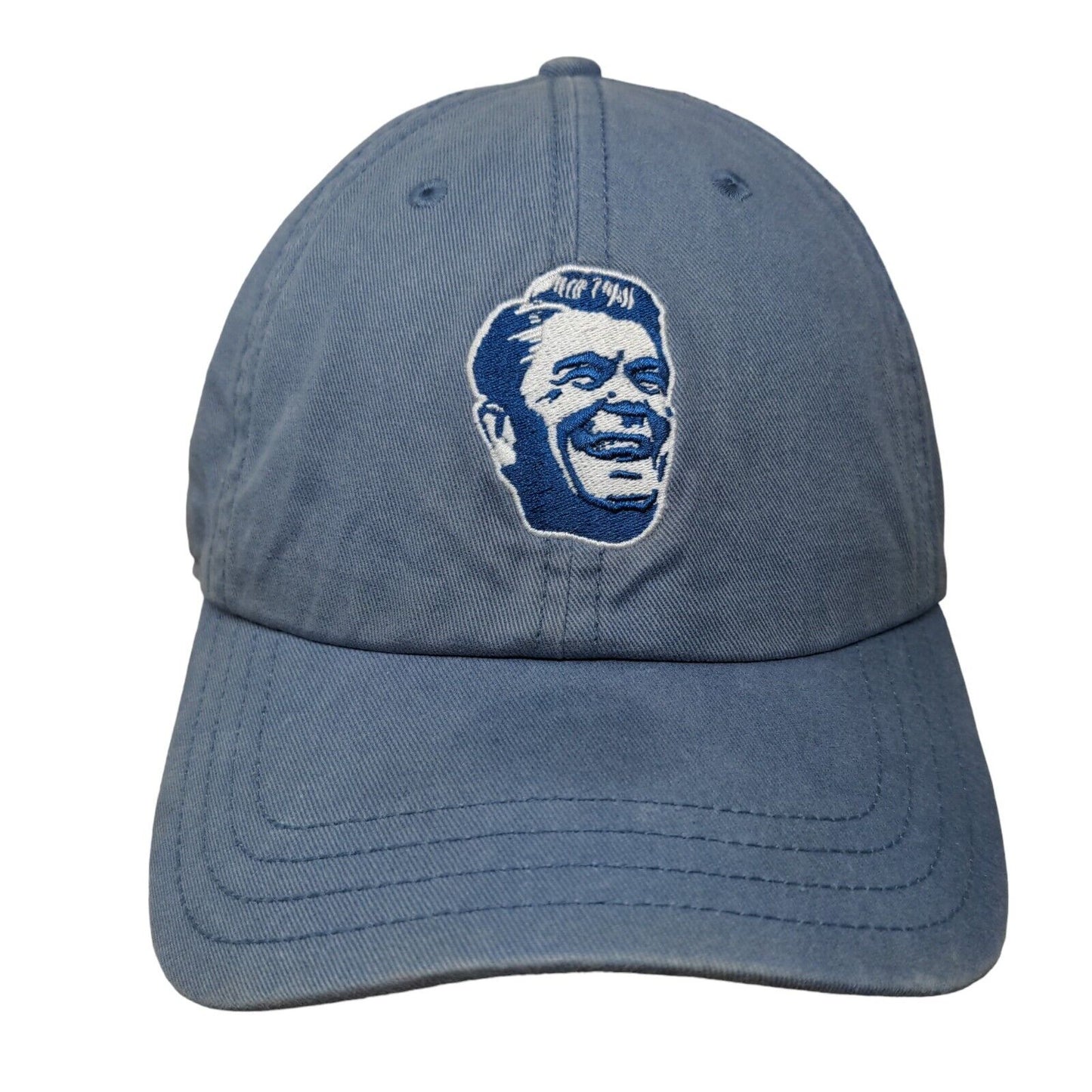Rowdy Gentleman Slideback Hat Blue OSFM Adjustable Embroidered Logo 6 Panel