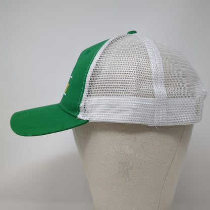 Quake City Caps Simplot Free Fryday Trucker Hat Green White One Size Snapback