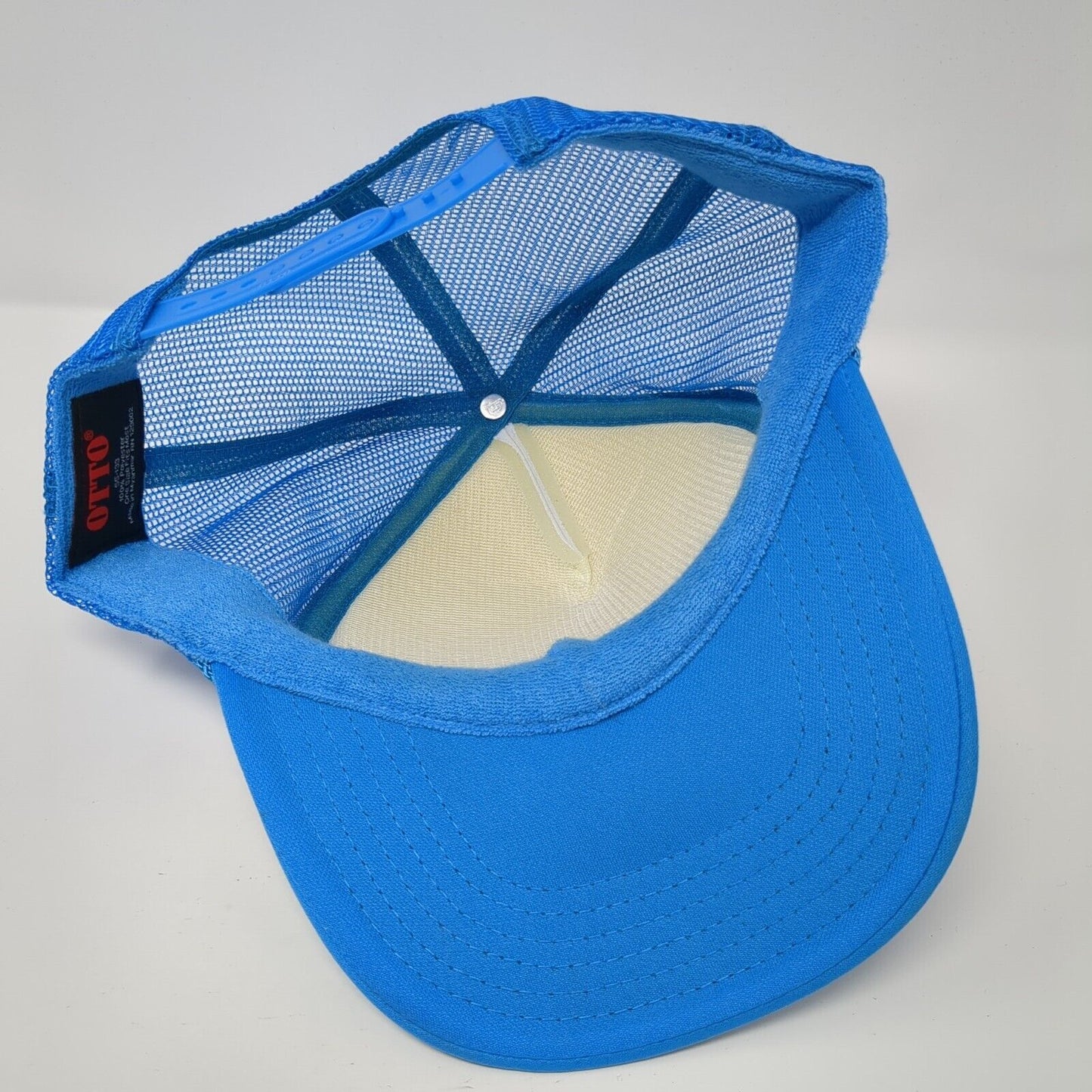 More Fun Than Two 20 Year Olds Rope Trucker Hat Blue One Size Mesh Back