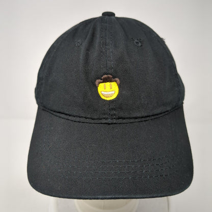 Yee Yee Smiley Emoticon Slideback Hat Black One Size Adjustable Outdoor Cap