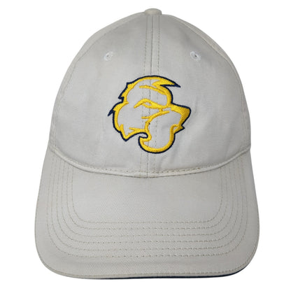 Highland Community College Baseball Cap Beige One Size Adjustable Embroidered