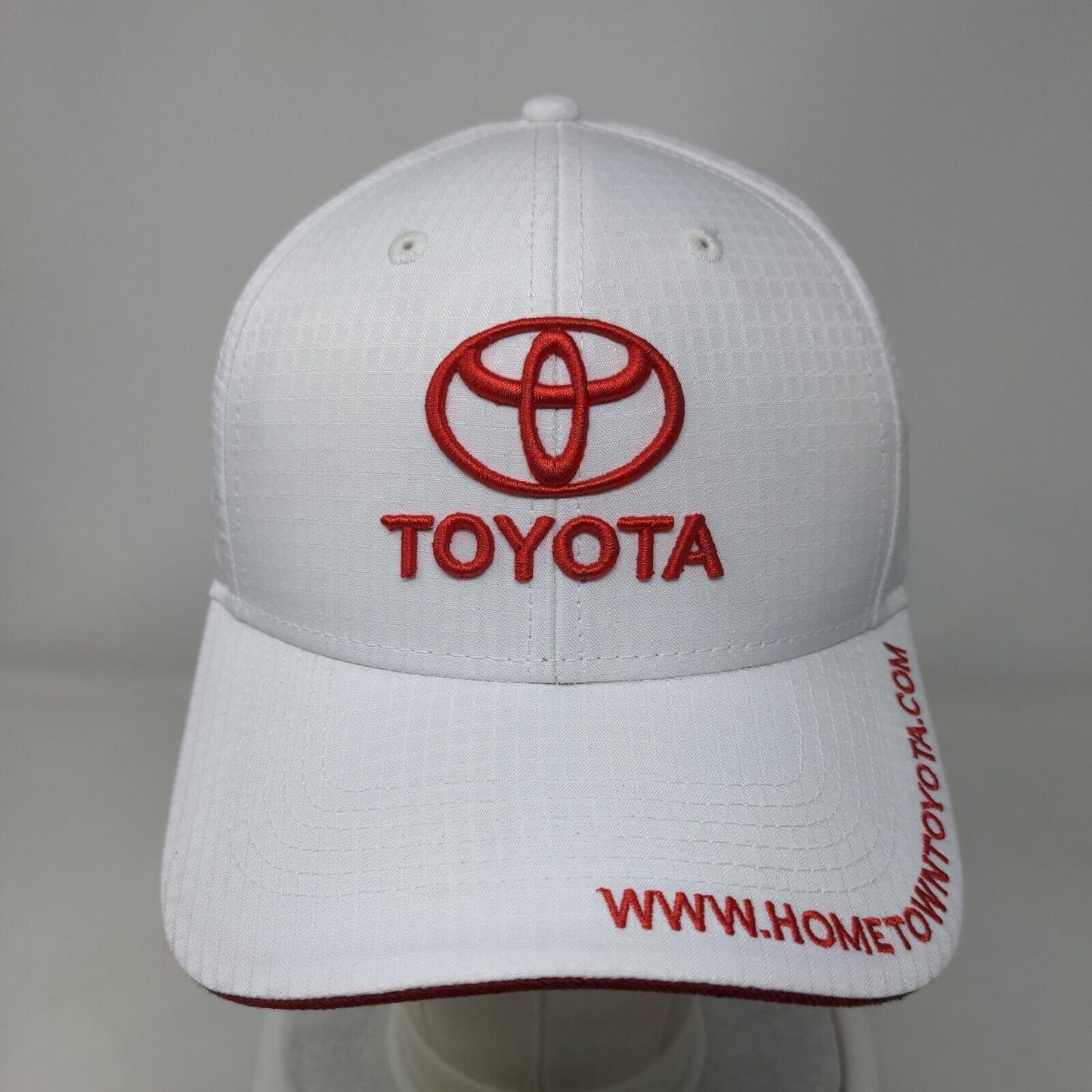 Toyota Hometown Strapback Hat White One Size Adjustable Embroidered Atlanta Cap