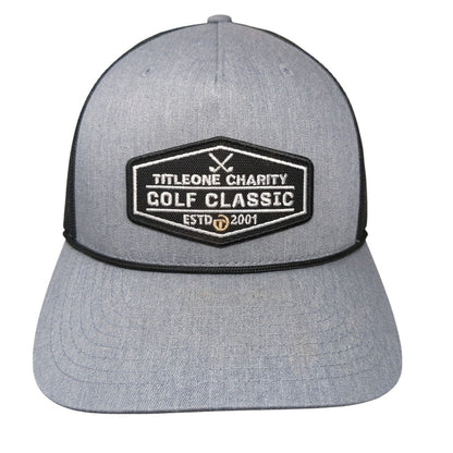 Titleone Charity Golf Classic Estd 2001 Snapback Trucker Hat Gray OS Richardson